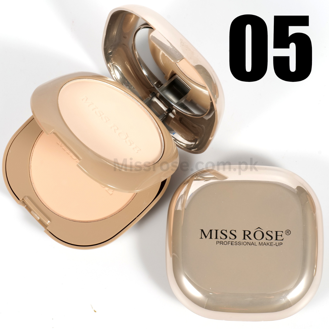 Miss Rose Pink Metallic Mirror Dual Compact powder