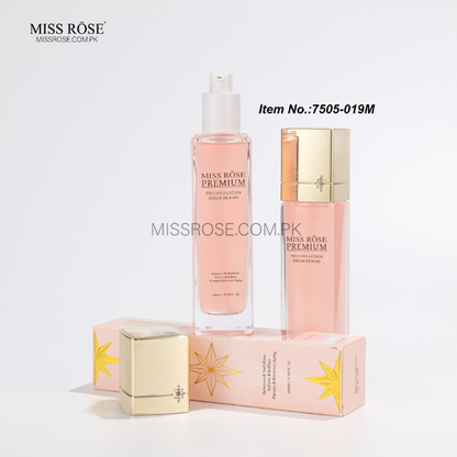 Rose facial serum lotion for everyday skincare and hydration