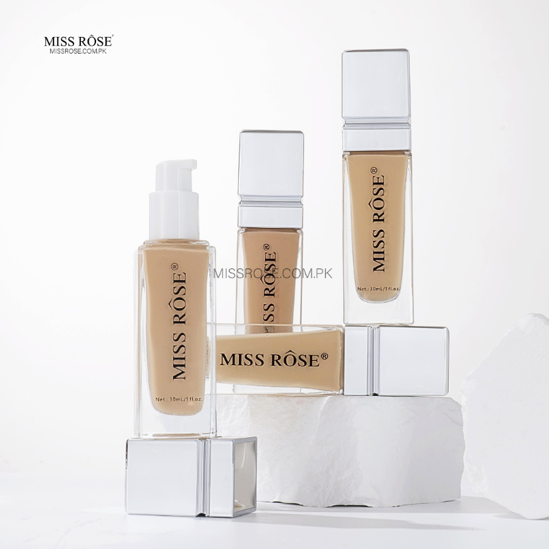 Miss Rose Liquid Silk Foundation (NEW) - Miss Rose Com Pk