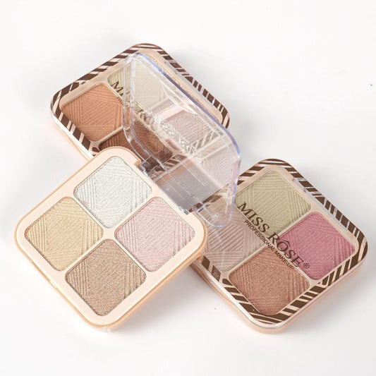 Missrose Luminous Glow 4-Color Highlighter Palette