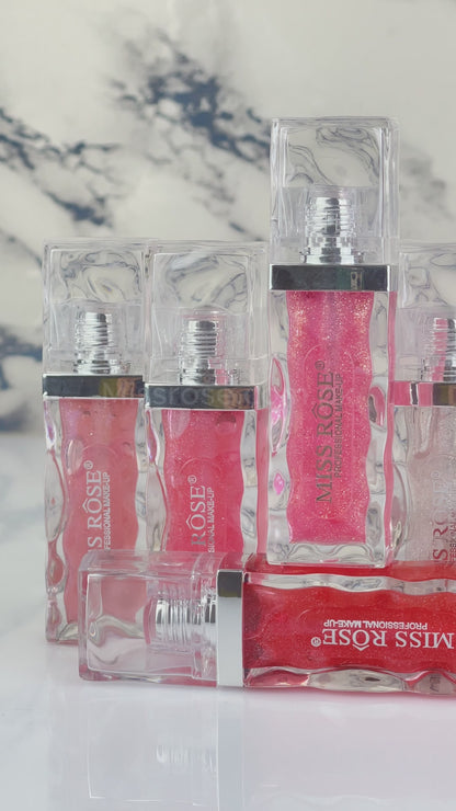 Miss Rose Iced Texture Glitter Lip Gloss