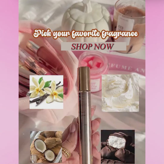 Miss Rose Body Mist Set Of 4 Mini Perfumes For Daily Use: Long-Lasting Fragrance Collection Travel-Friendly Sprays