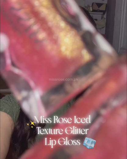 Miss Rose Iced Texture Glitter Lip Gloss