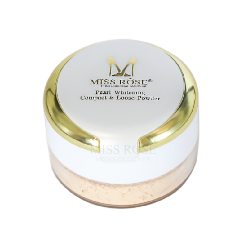 MISS ROSE 3D PEARL WHITENING COMPACT POWDER & LOOSE POWDER