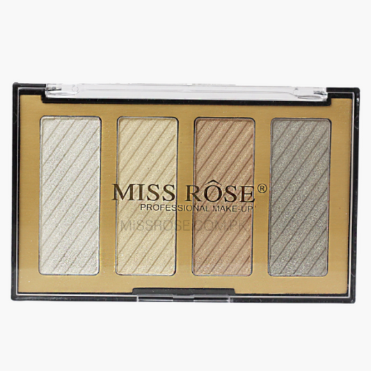 Miss Rose 4 Color Highlighters Palette.