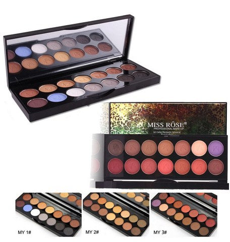 Miss Rose Matte Eye Shadow 14 Color