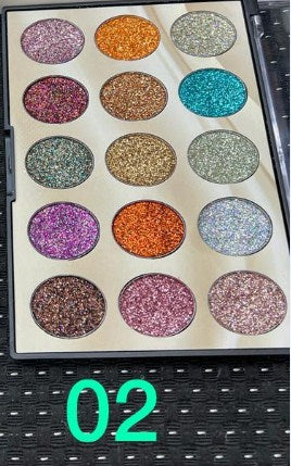 Miss Rose15 Color Sequin Glitter Palette