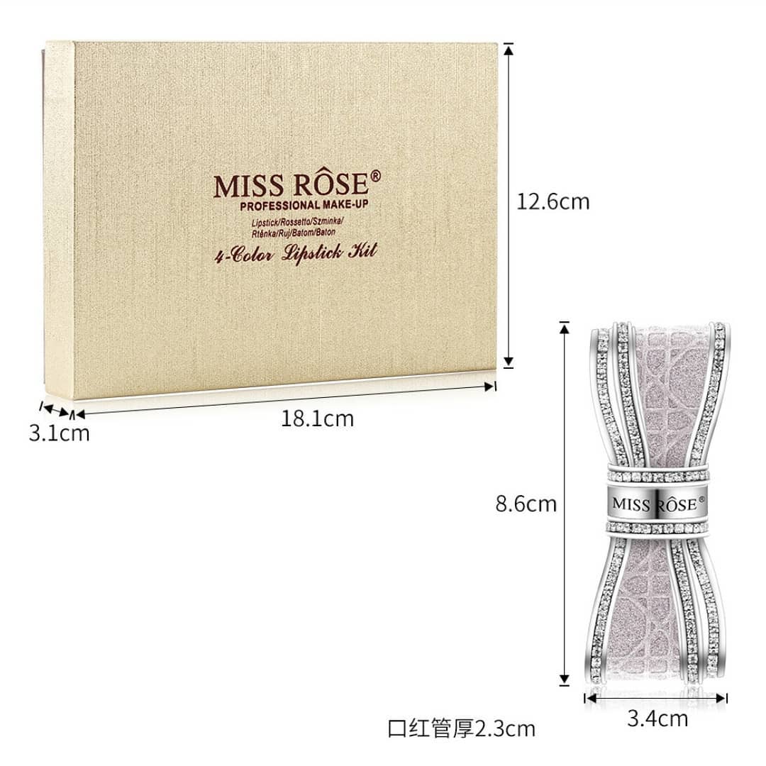 Miss Rose 4 Color Lipstick Kit