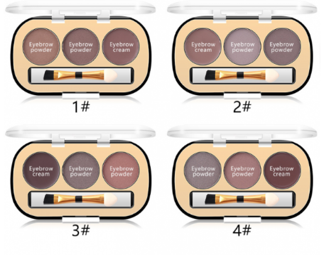 Miss Rose Com Pk  3 Colors Eyebrow Powder 