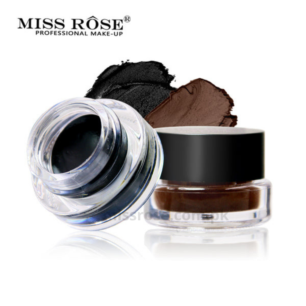 MISS ROSE Gel Eyeliner - 2 color set Black and Brown