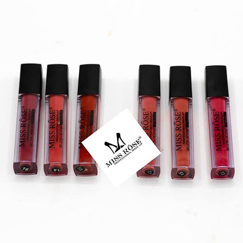 MISS ROSE Set of 6 Liquid Matte Lip Gloss