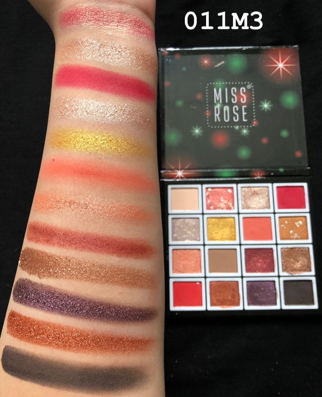 MISS ROSE Makeup 16 Color Pigment Eyeshadow Palette