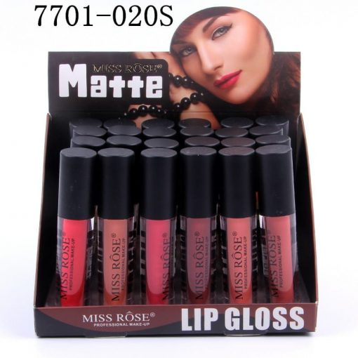 MISS ROSE Matte Lip Gloss (black)