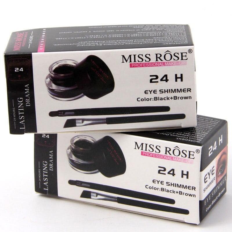 MISS ROSE Gel Eyeliner - 2 color set Black and Brown