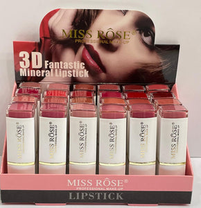 Miss Rose 3D Mineral Lipstick-White