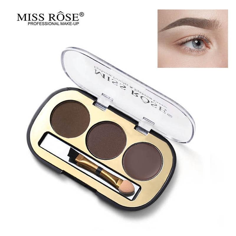 Miss Rose Com Pk  3 Colors Eyebrow Powder 