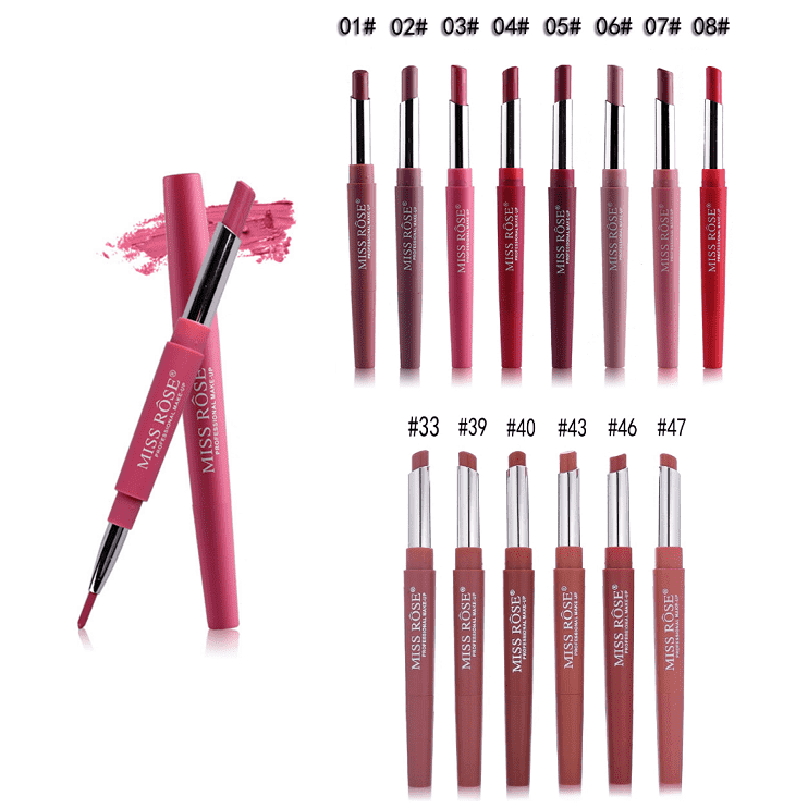 Miss Rose Com Pk Lipsticks Plus Liner