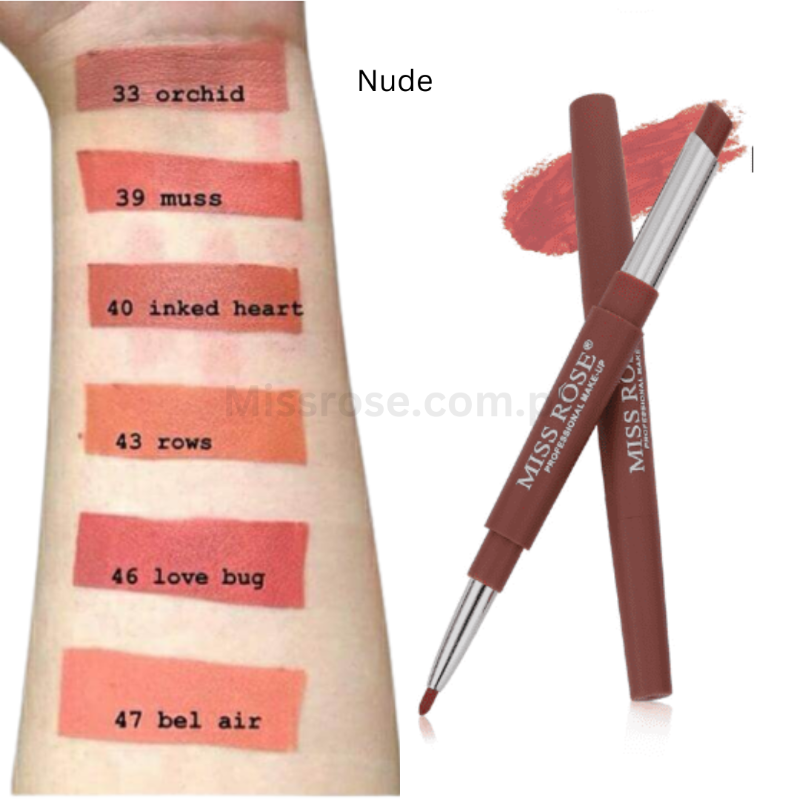 Miss Rose Com Pk Lipsticks Plus Liner