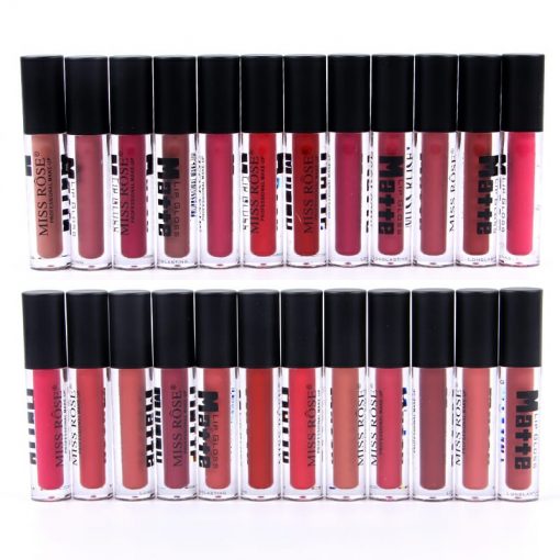 Miss Rose Com Pk Matte Lip Gloss (black)....