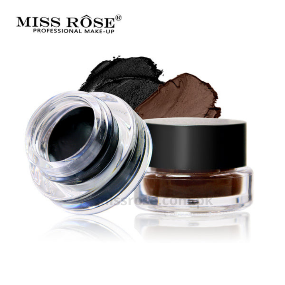 Miss Rose Gel Eyeliner - 2 color set Black and Brown - Miss Rose Com Pk