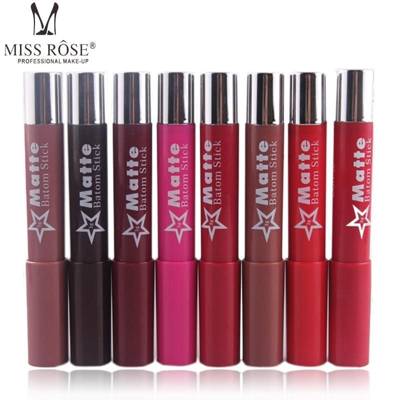 Miss Rose Matte Lip Batom Crayon - Miss Rose Com Pk


