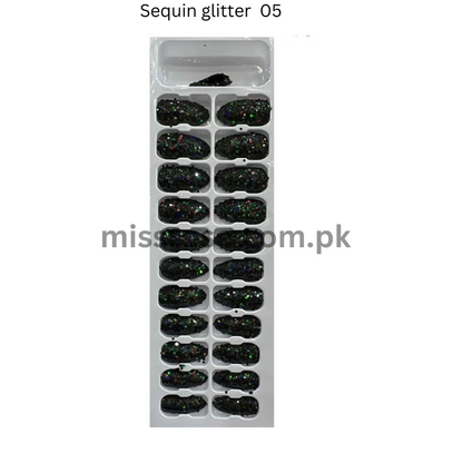 Stick On sequin Glitter Nails