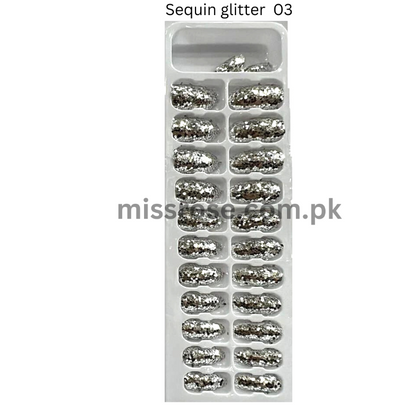 Stick On sequin Glitter Nails