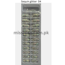 Load image into Gallery viewer, Stick On sequin Glitter Nails