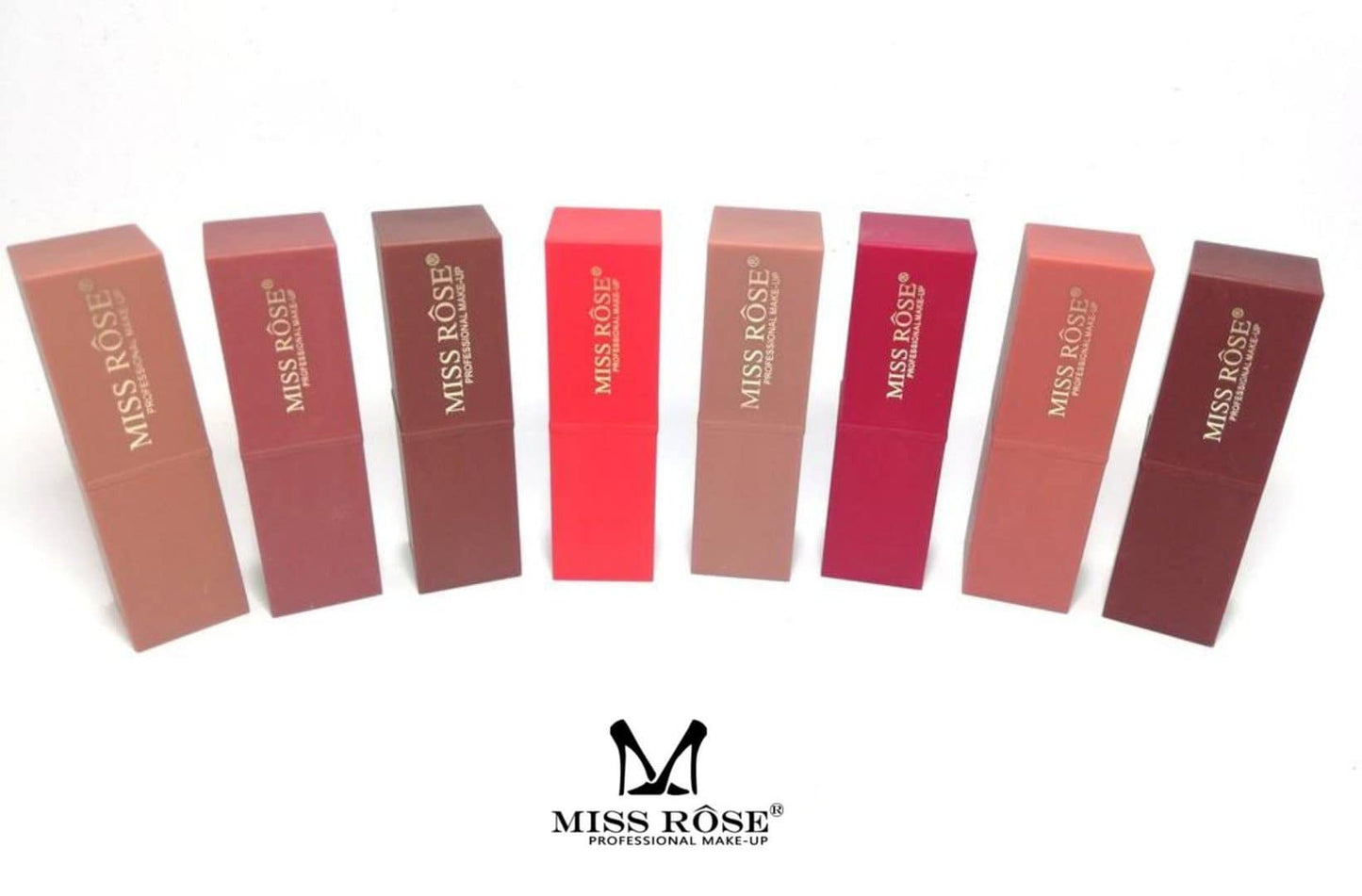 MISS ROSE Set of 8 Long Lasting Lipsticks