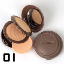 Load image into Gallery viewer, Miss Rose Brown Triangle Compact powder.