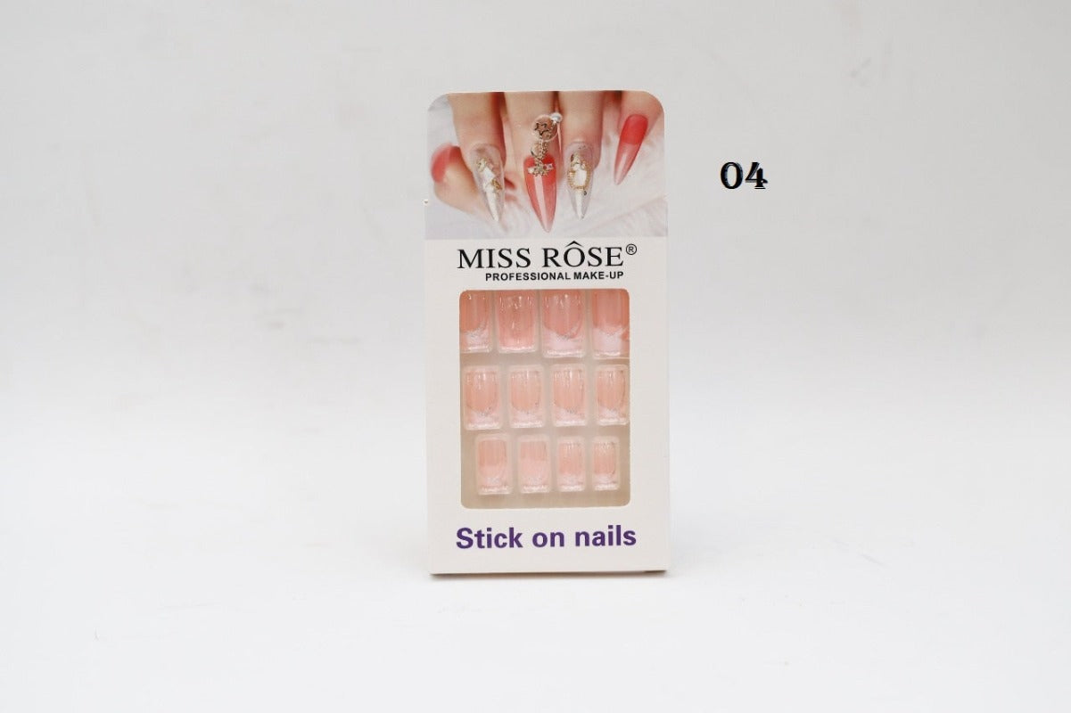 Missrose Stick on French Nails Pack  (NEW)