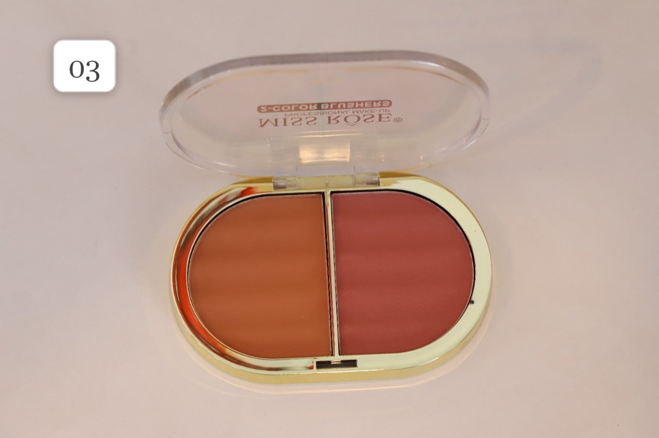 Miss Rose 2 in 1 Blusher In Gold Packing