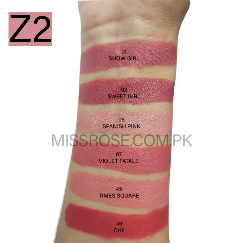 MISS ROSE Set of 6 Matte Waterproof Lipsticks
