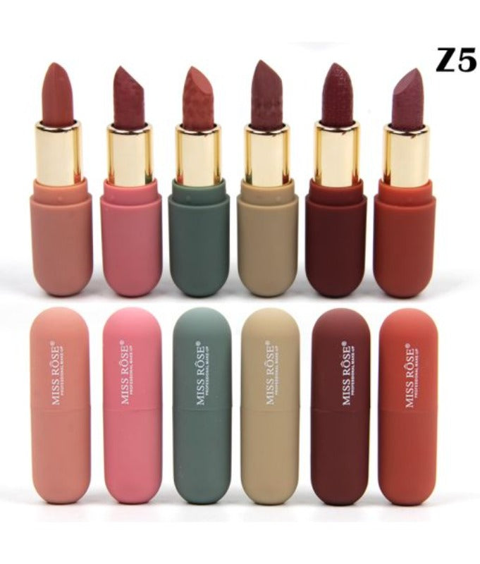 Missrose 6 Color Morandi lipstick