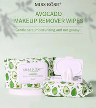Load image into Gallery viewer, Miss Rose Avocado beauty concept facial cleaning  wipes.