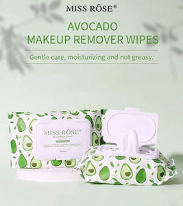 Miss Rose Avocado beauty concept facial cleaning  wipes.