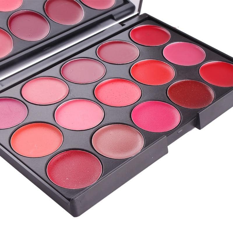 Miss Rose 15 Color Lipstick Matte Lip Cream Palette