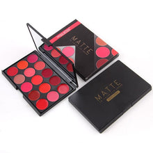 Load image into Gallery viewer, Miss Rose 15 Color Lipstick Matte Lip Cream Palette