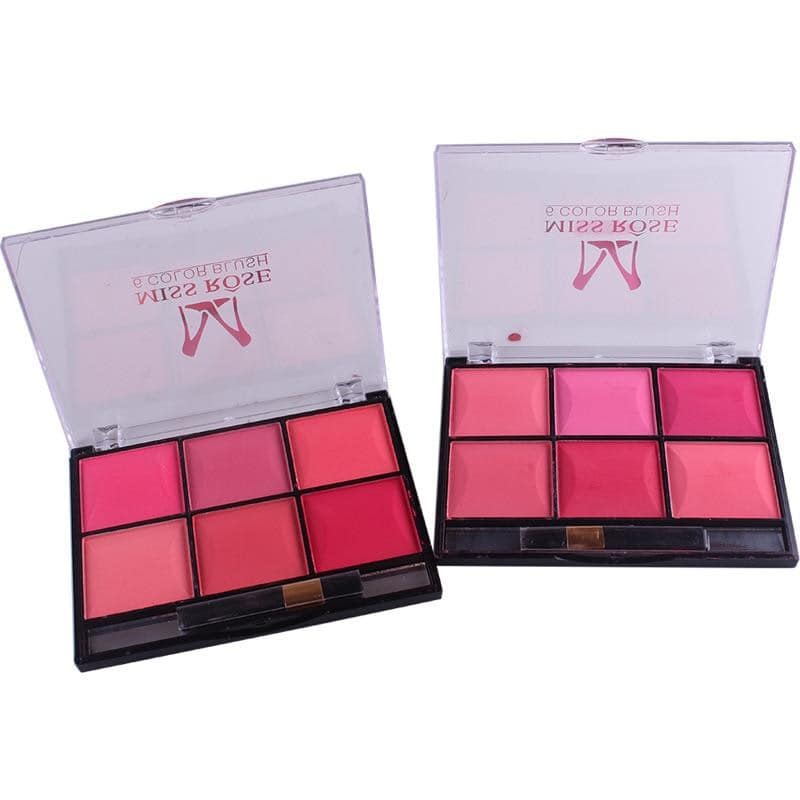 Miss Rose Makeup Blush Powder 6 Color Palette