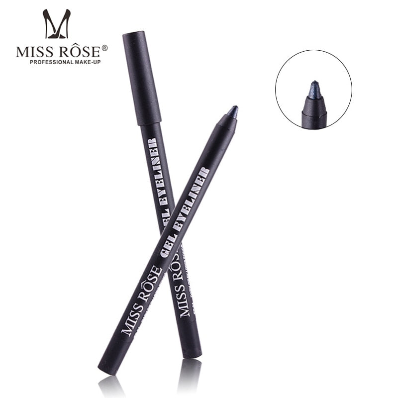 MISS ROSE Waterproof Make Up Eye Liner Pencil - Black